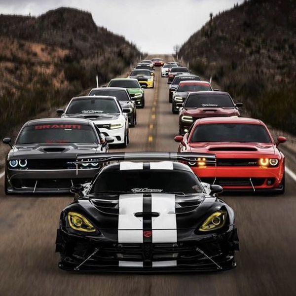 Cars in line